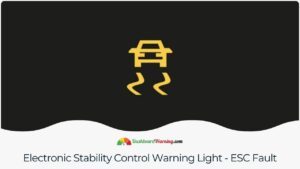 Electronic Stability Control Warning Light - ESC Fault