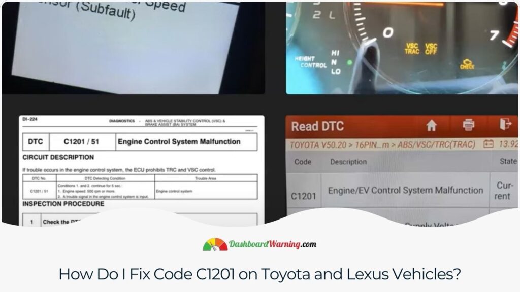 C1201 Code Toyota and Lexus: Solutions and Causes