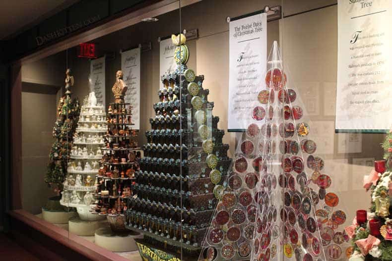 Hallmark Ornament Trees in Kansas City at the Hallmark Visitors Center
