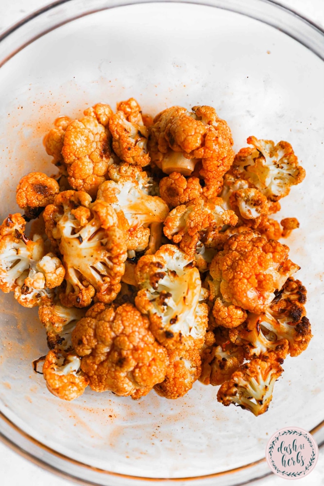 Roasted Buffalo Cauliflower Dash of Herbs