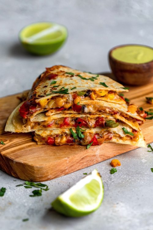 Easy Vegetarian Quesadilla Dash of Mandi