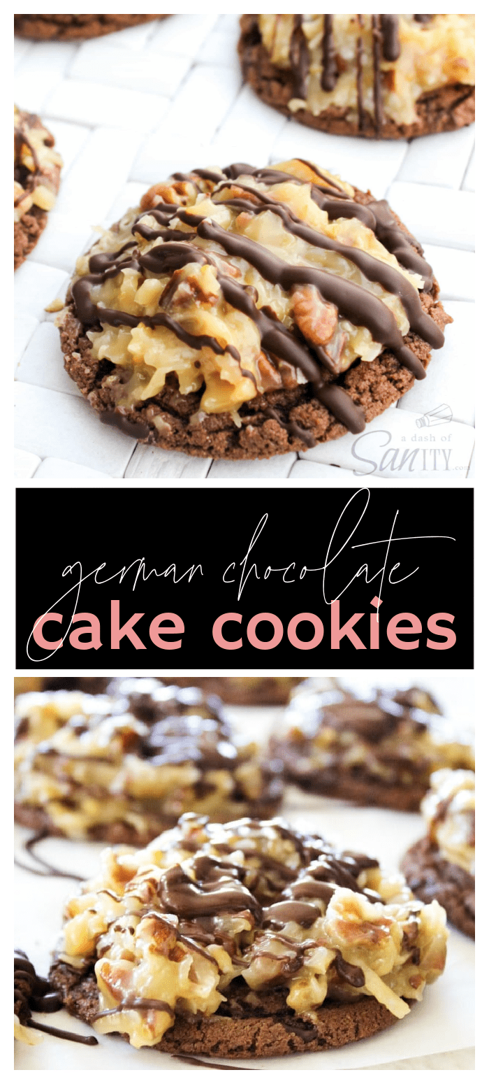 German Chocolate Cake Cookies