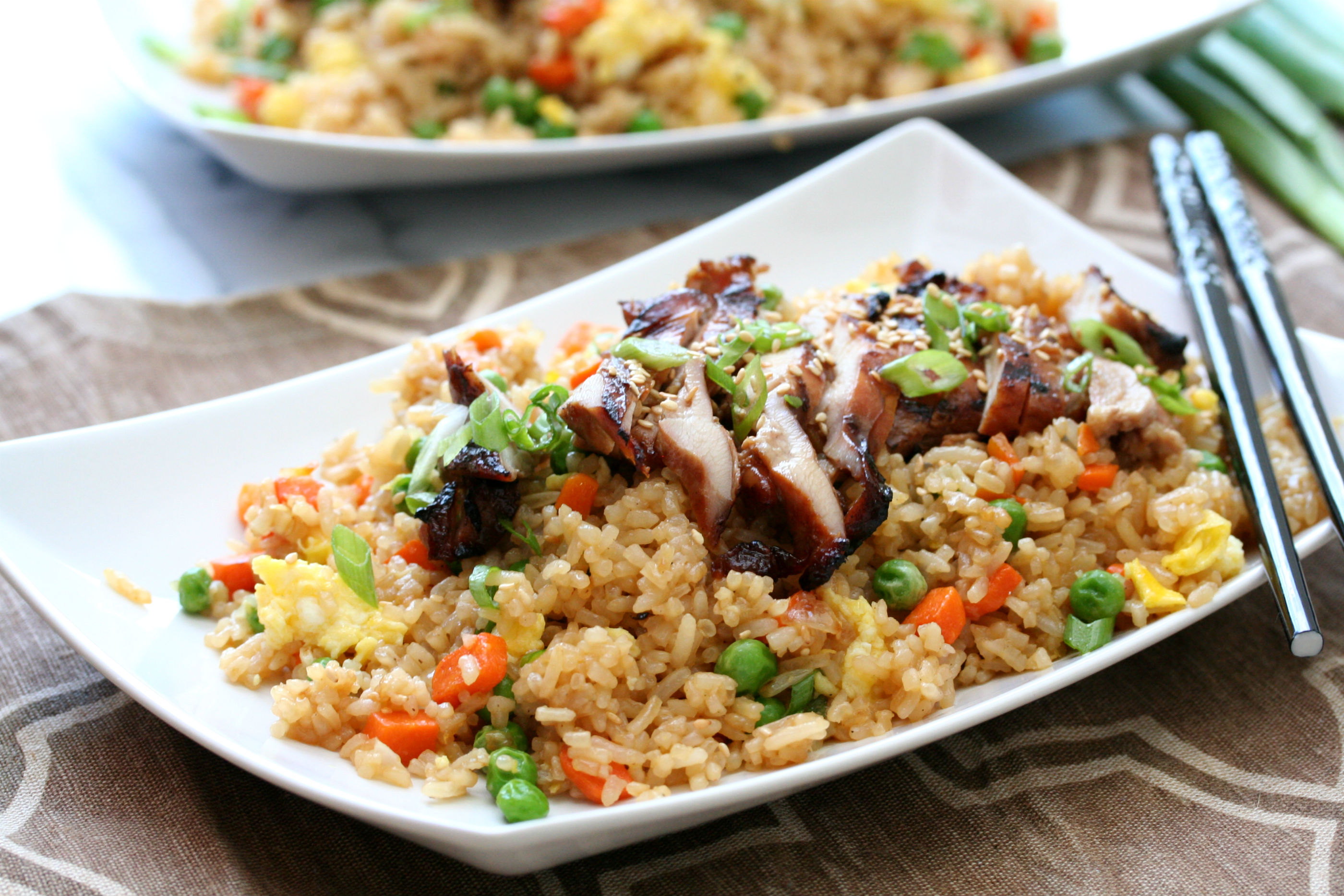 Grilled Chicken Fried Rice
