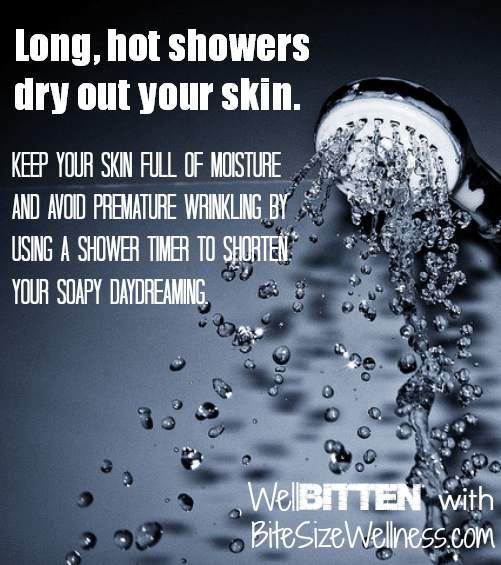 WellBitten Save your Skin with Shorter Showers Bite Size Wellness