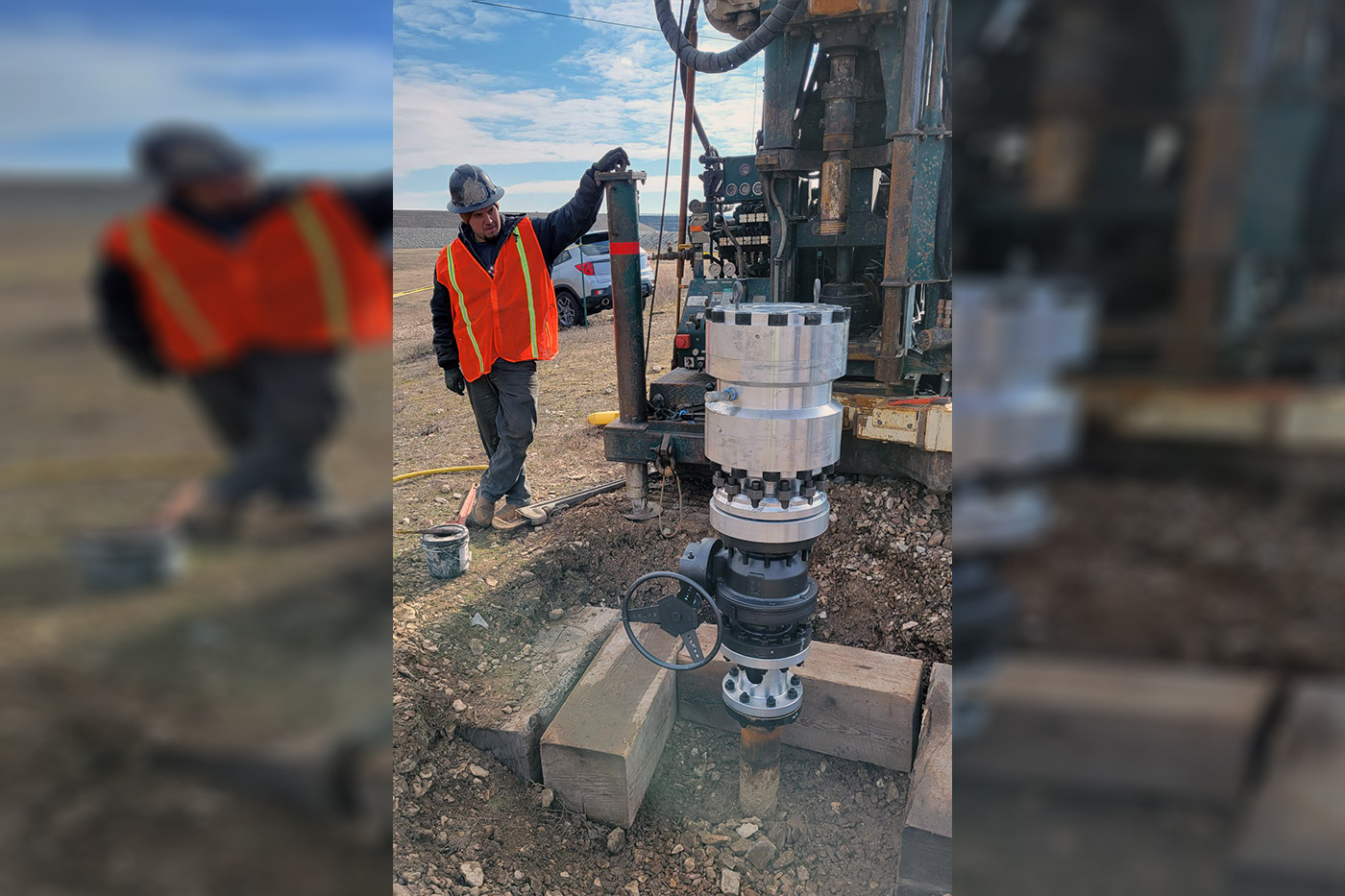 Geotechnical core holes at Kerr Dam, Oklahoma DA Smith Drilling Company