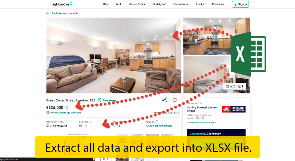 Rightmove data scraper download for free Data Excavator