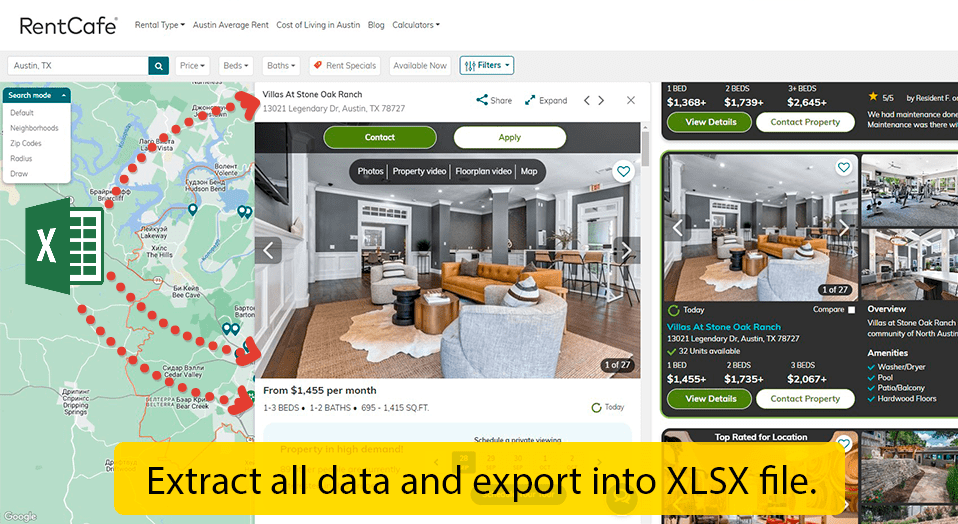 Rentcafe data scraper download for free Data Excavator