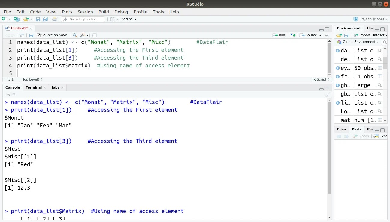 R List Learn what all you can do with Lists in R! DataFlair