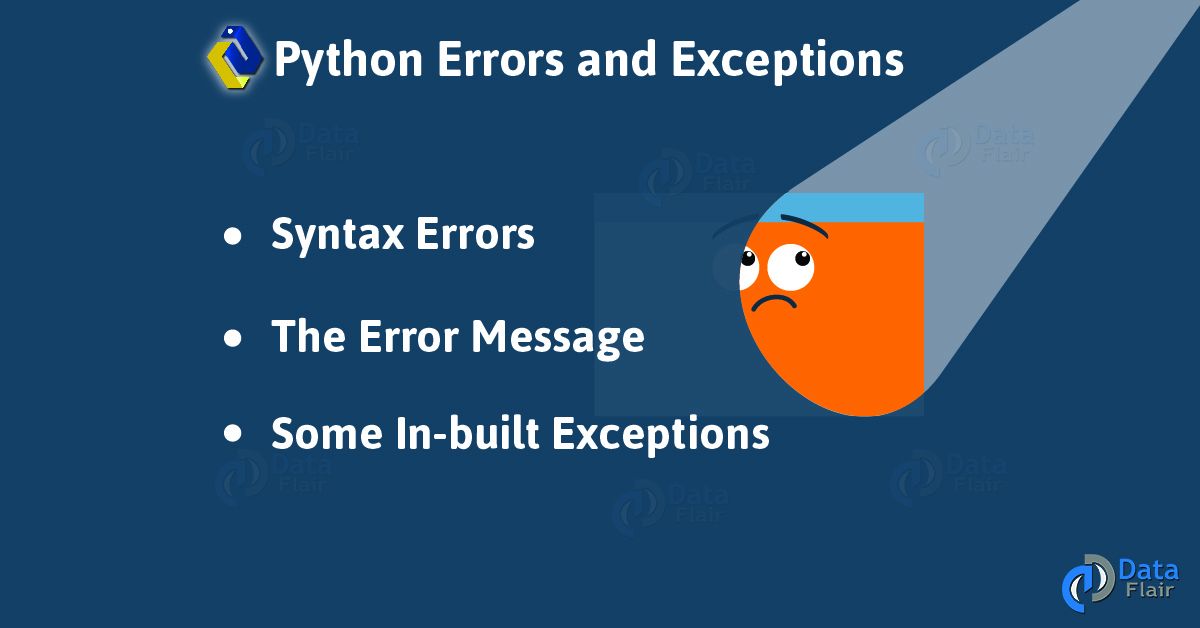 What is Python Exception Python Error & Inbuilt Exception in Python