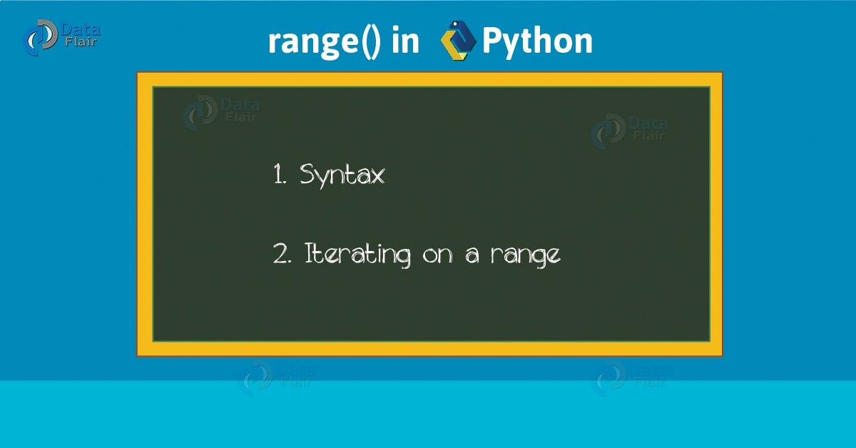 Python Range Range() Function in Python DataFlair
