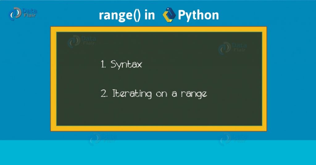 Python Range Range() Function in Python DataFlair