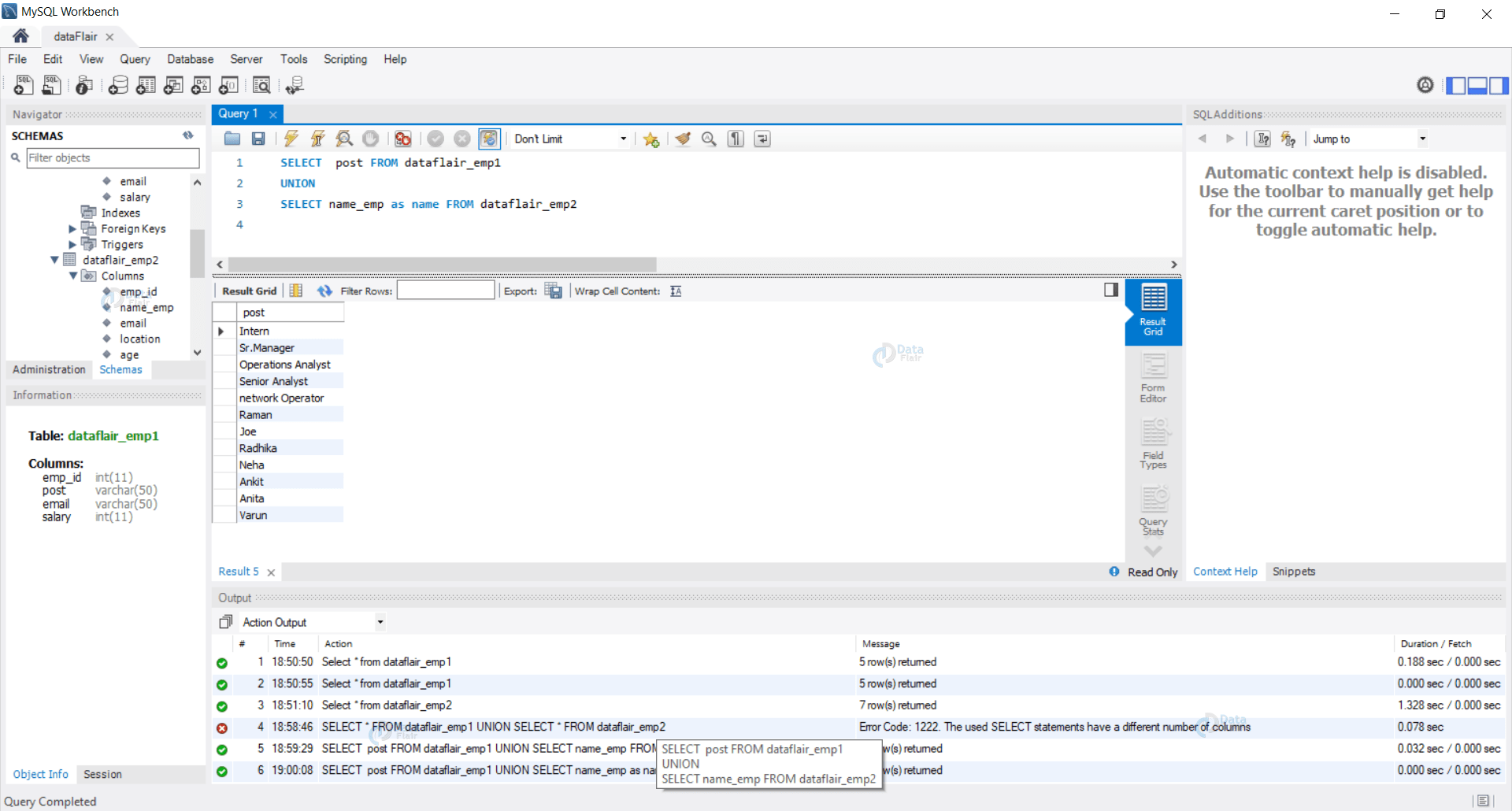 NULL Values In SQL SQL UNION Clause DataFlair