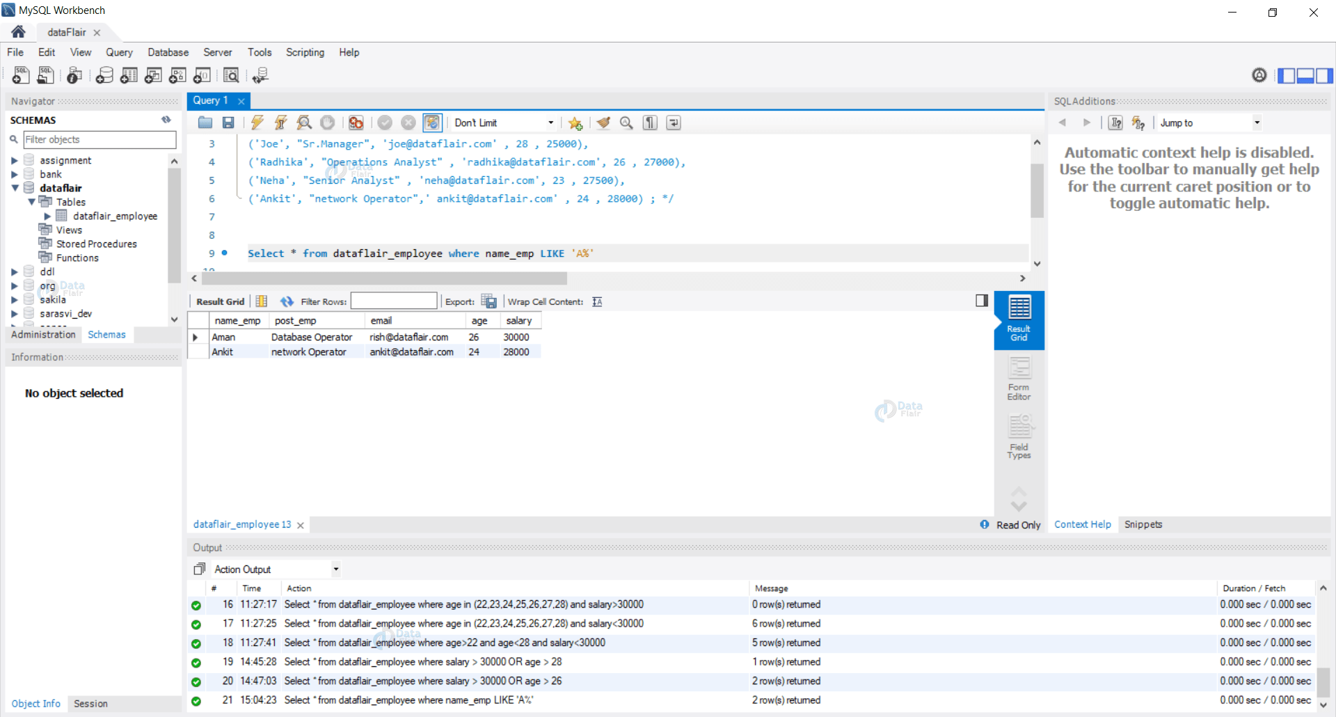Clause in SQL Types with Syntax and Example DataFlair