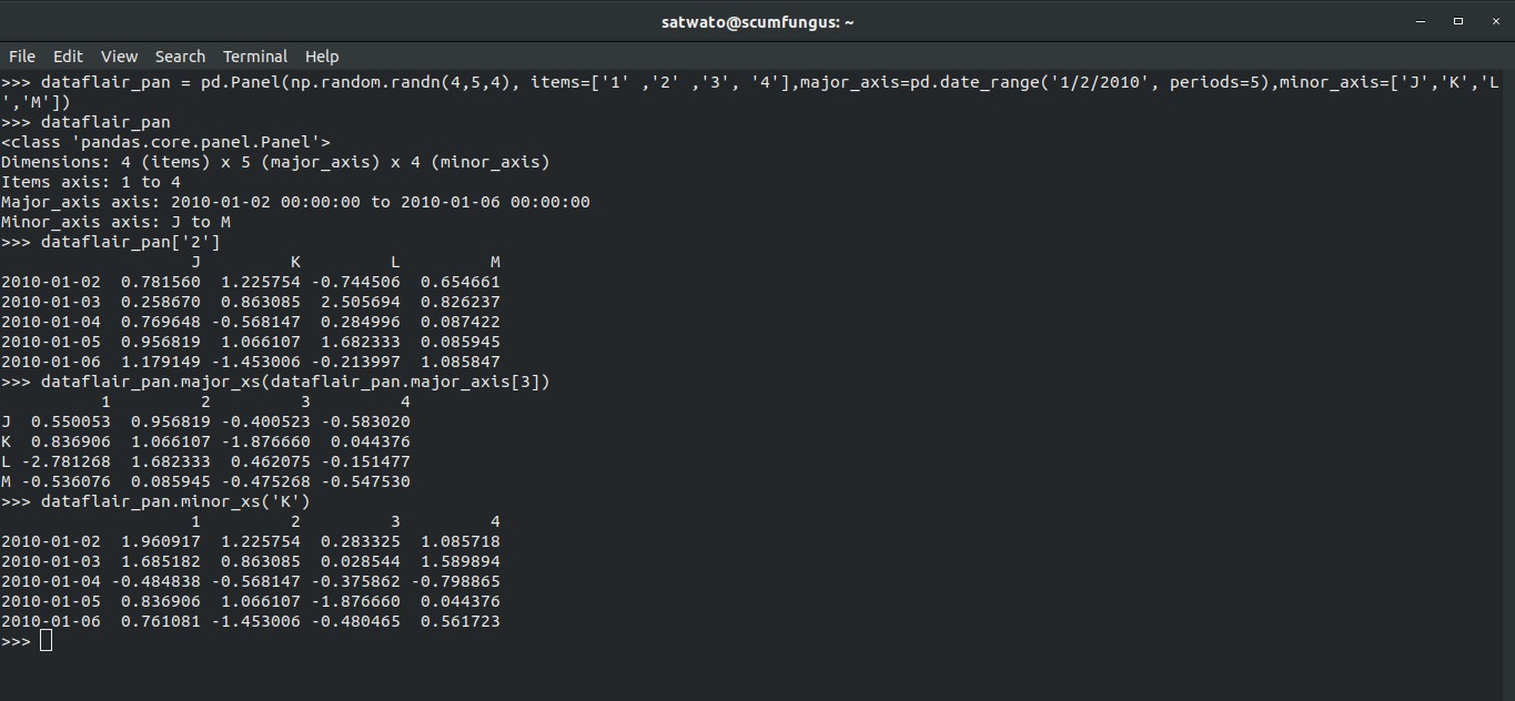 3 Ways to Create Pandas Panel Learn to Transpose & Deprecate a Panel