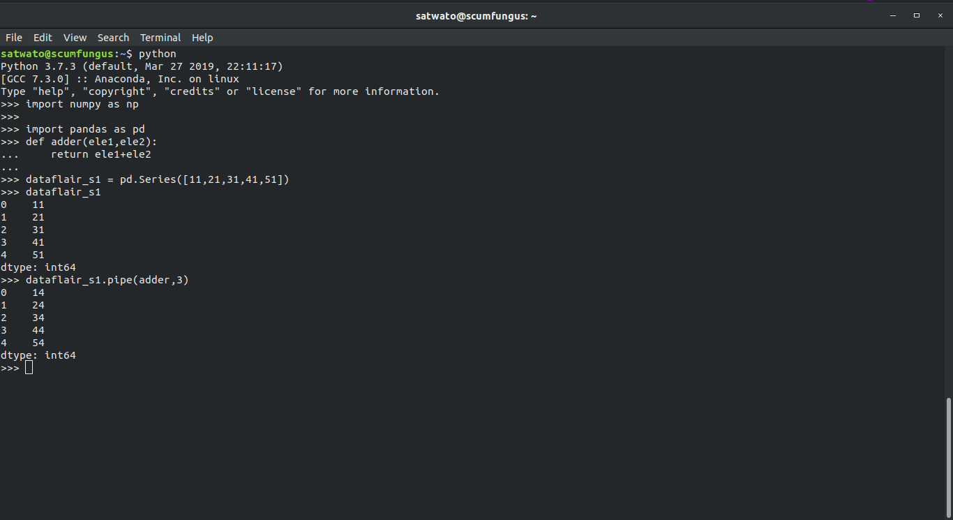 Pandas Function Applications How to use pipe(), apply(), applymap