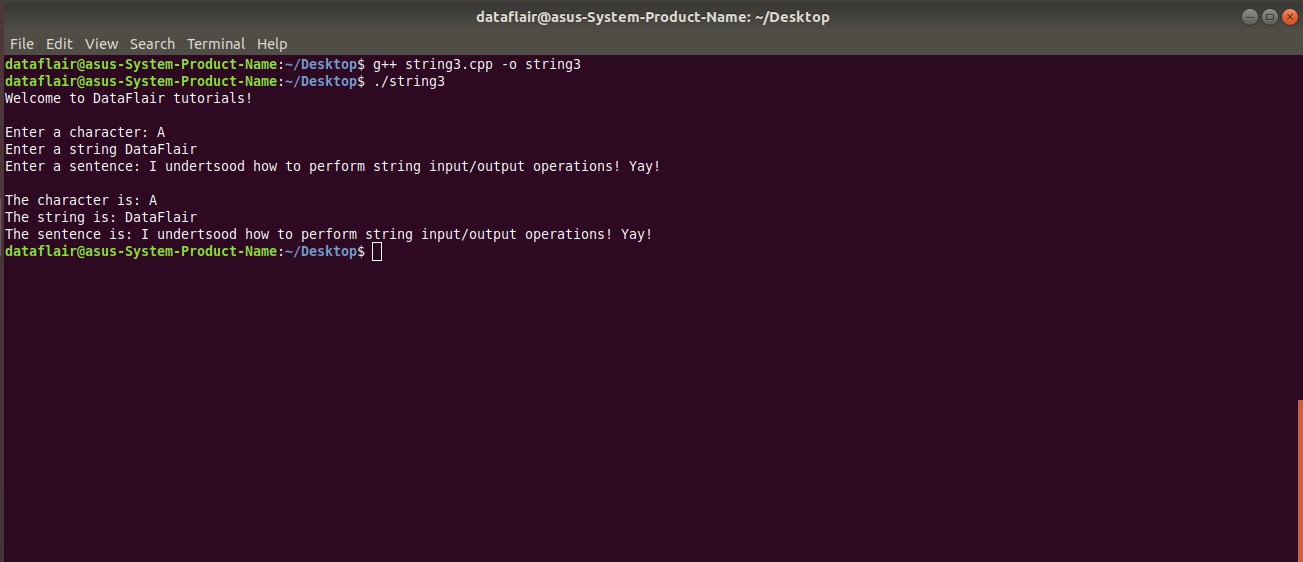 Strings in C C++ [with Examples & Quizzes] DataFlair
