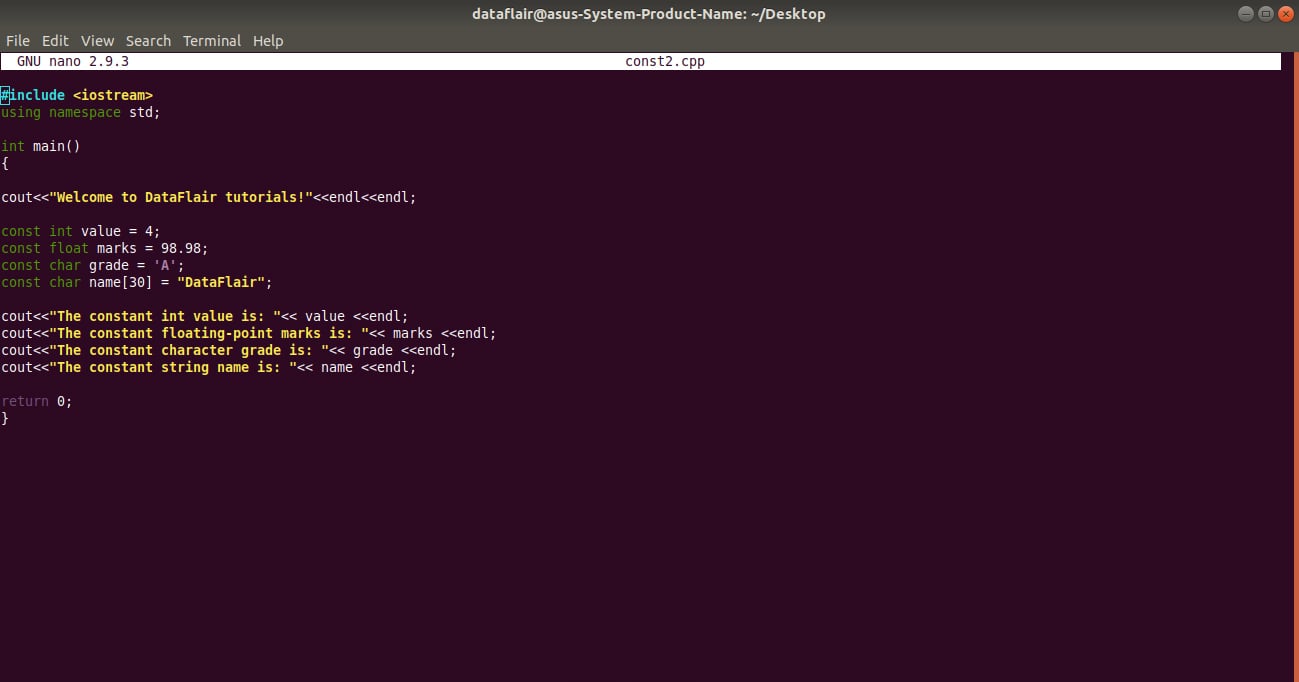 Constant Computer Science Definition Constants In C C