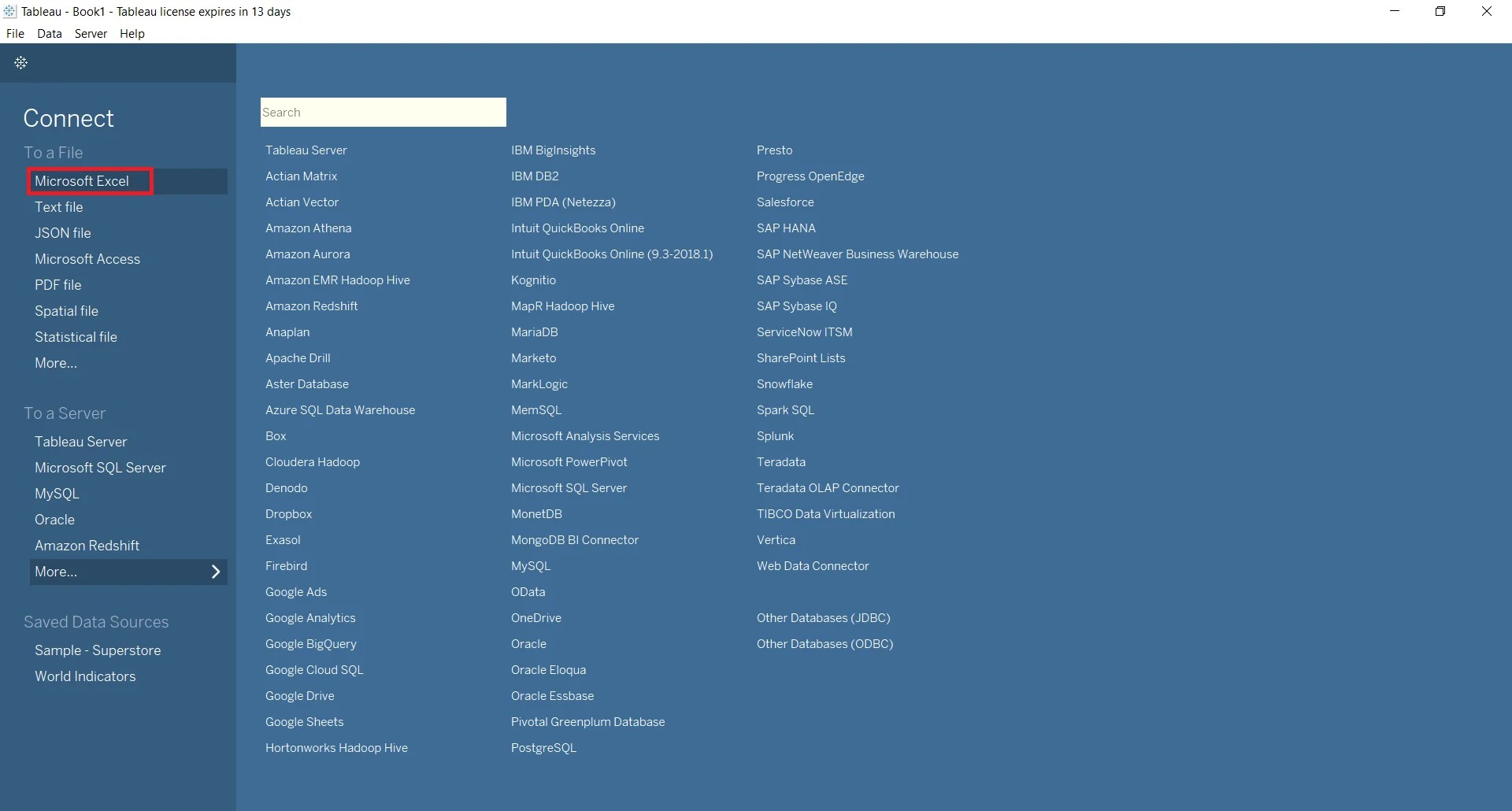 Types of Tableau Data Sources with Connection Establishment Process DataFlair