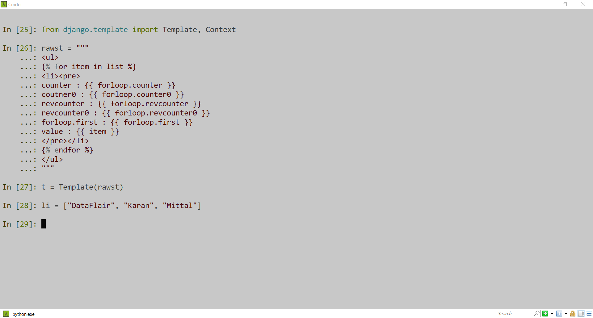 Django Template Index For Loop