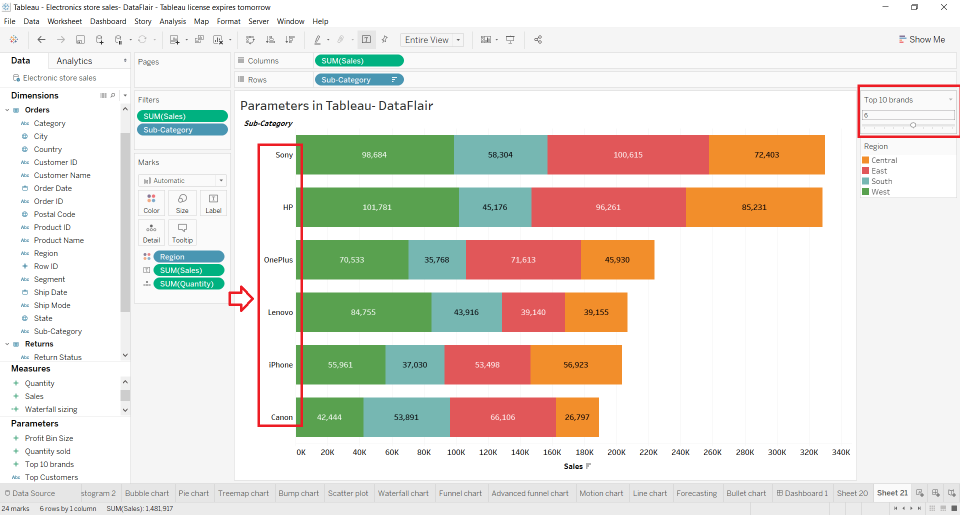 Create Parameters in Tableau An Easytofollow Process DataFlair