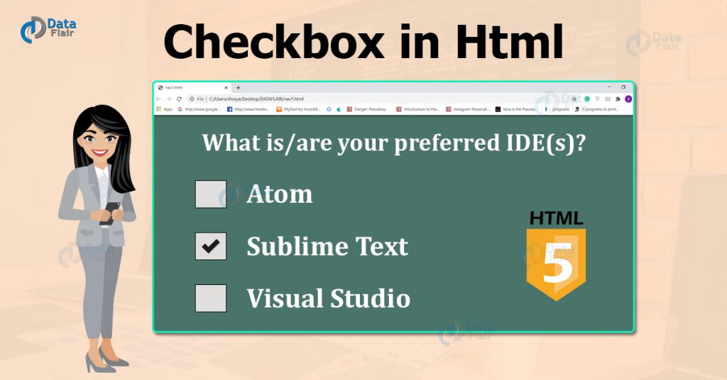 HTML Checkbox How to Create Custom Check Box in HTML DataFlair