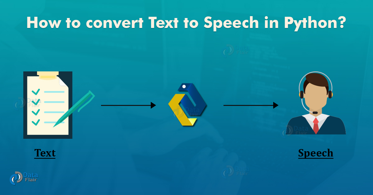 Convert Text to Speech in Python DataFlair