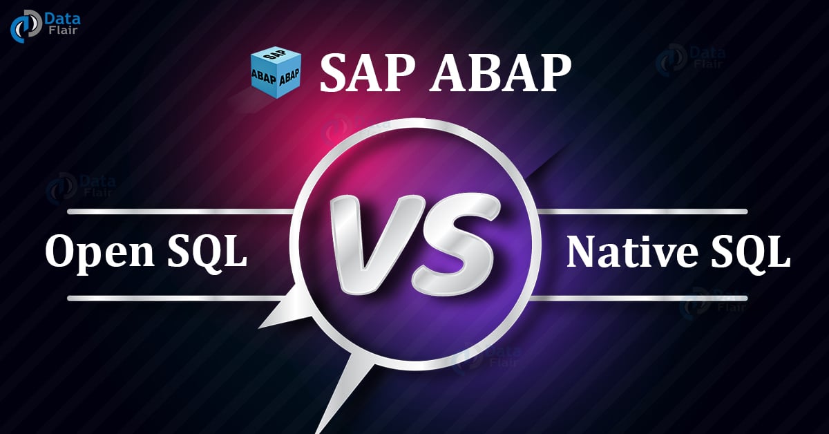 Open SQL & Native SQL in SAP ABAP DataFlair
