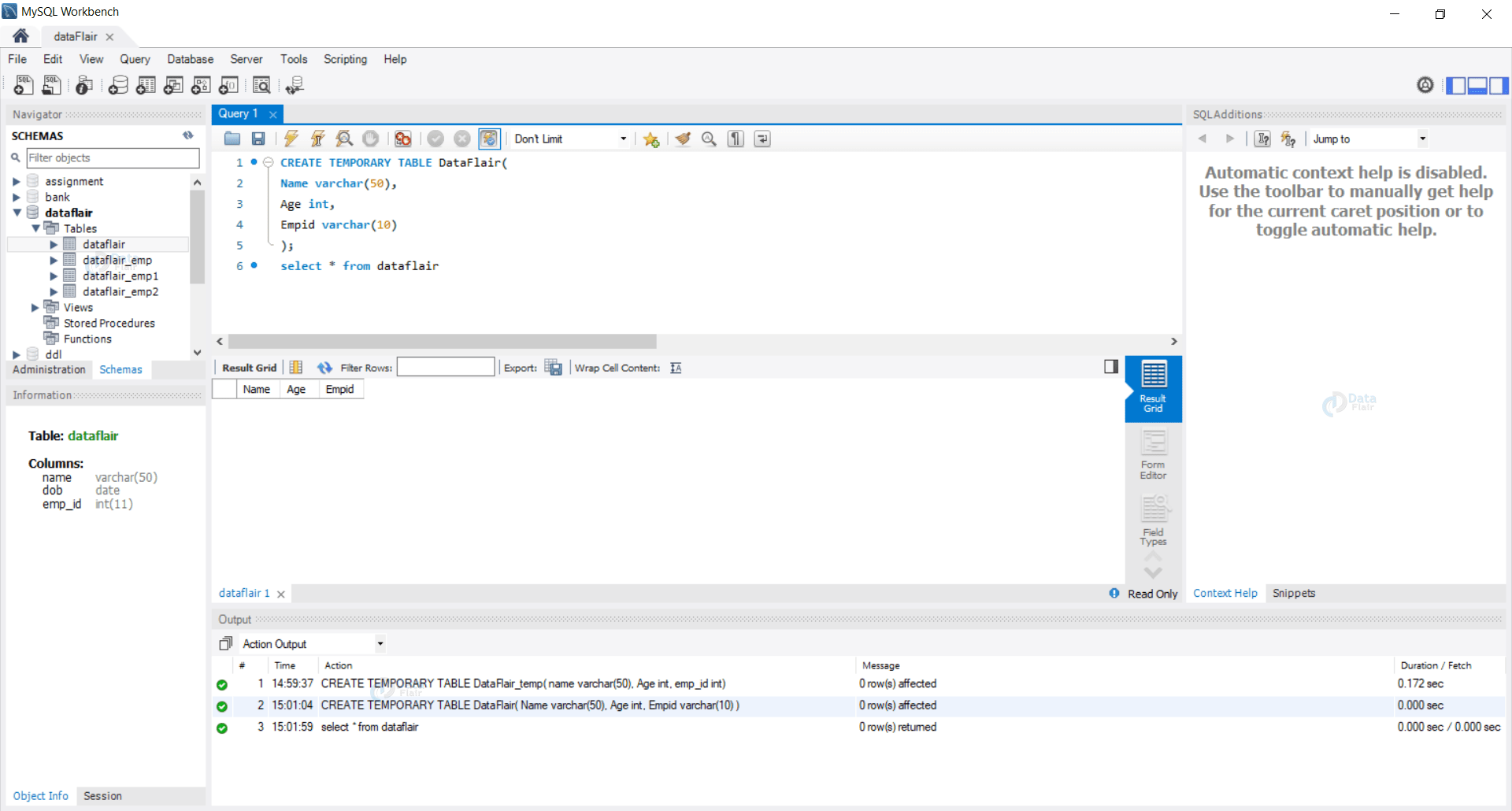 SQL Temporary Tables And Clone Tables DataFlair