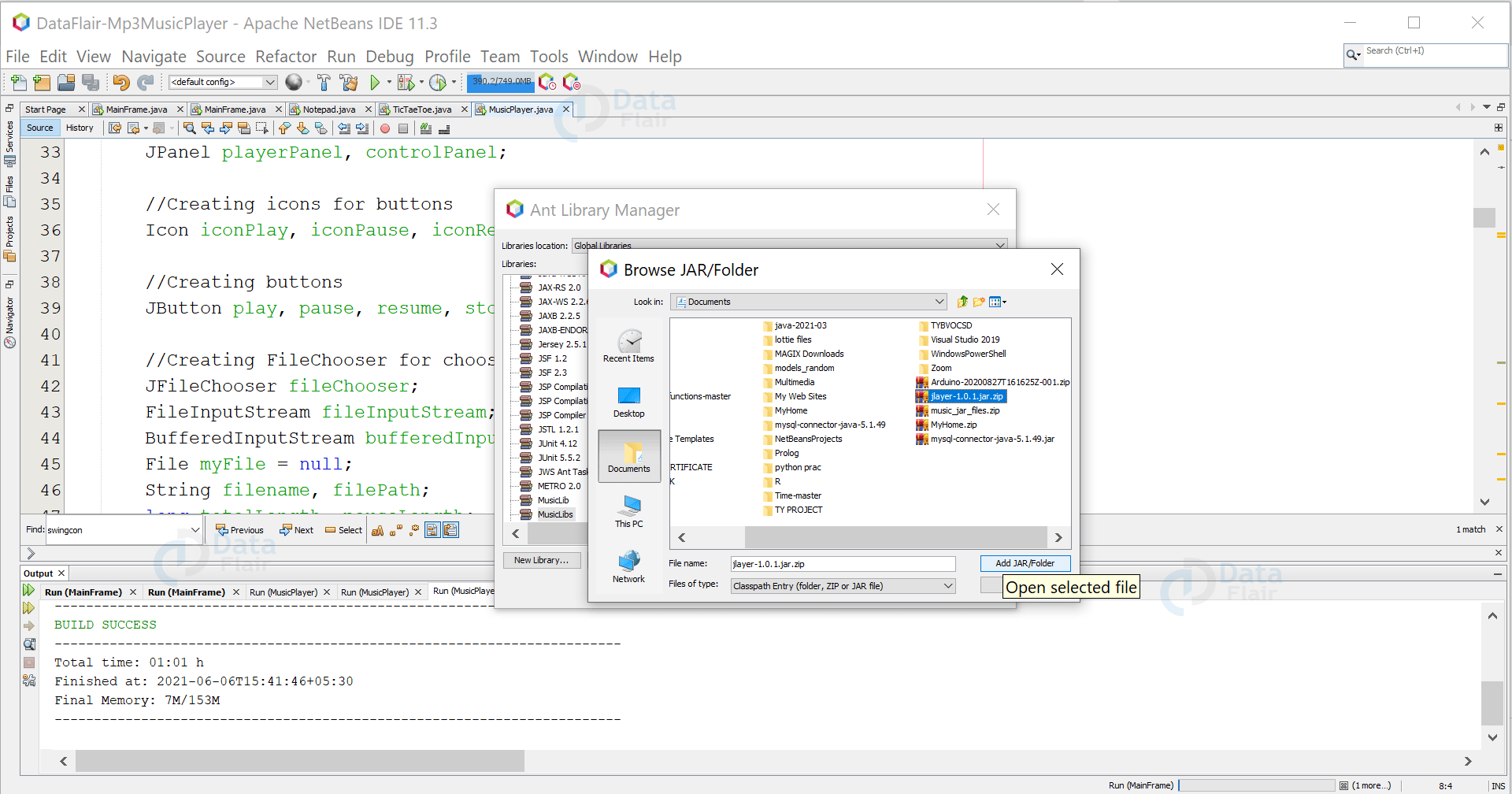 Create a Music Player using Java [Source Code Included] DataFlair