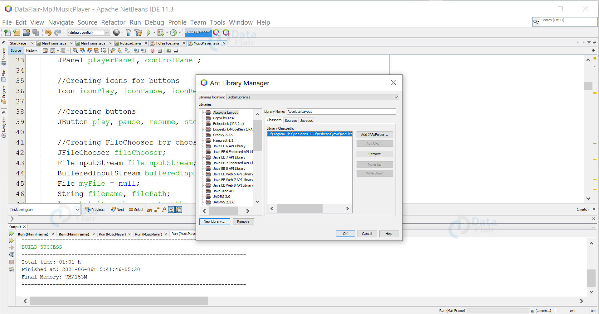 Create a Music Player using Java [Source Code Included] DataFlair