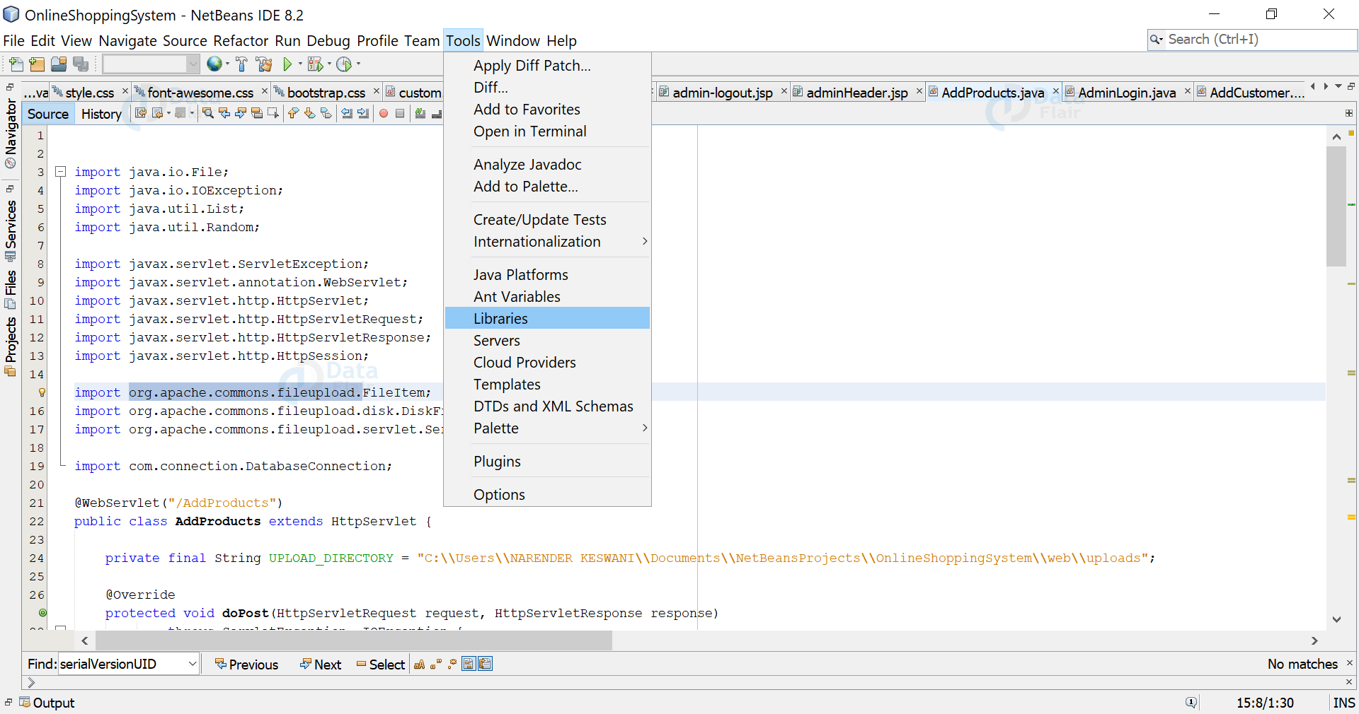 Online Shopping System in Java using JSPs & Servlets DataFlair
