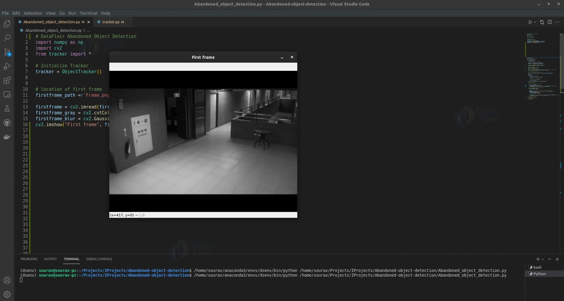 Abandoned Object Detection in Video Surveillance using OpenCV DataFlair