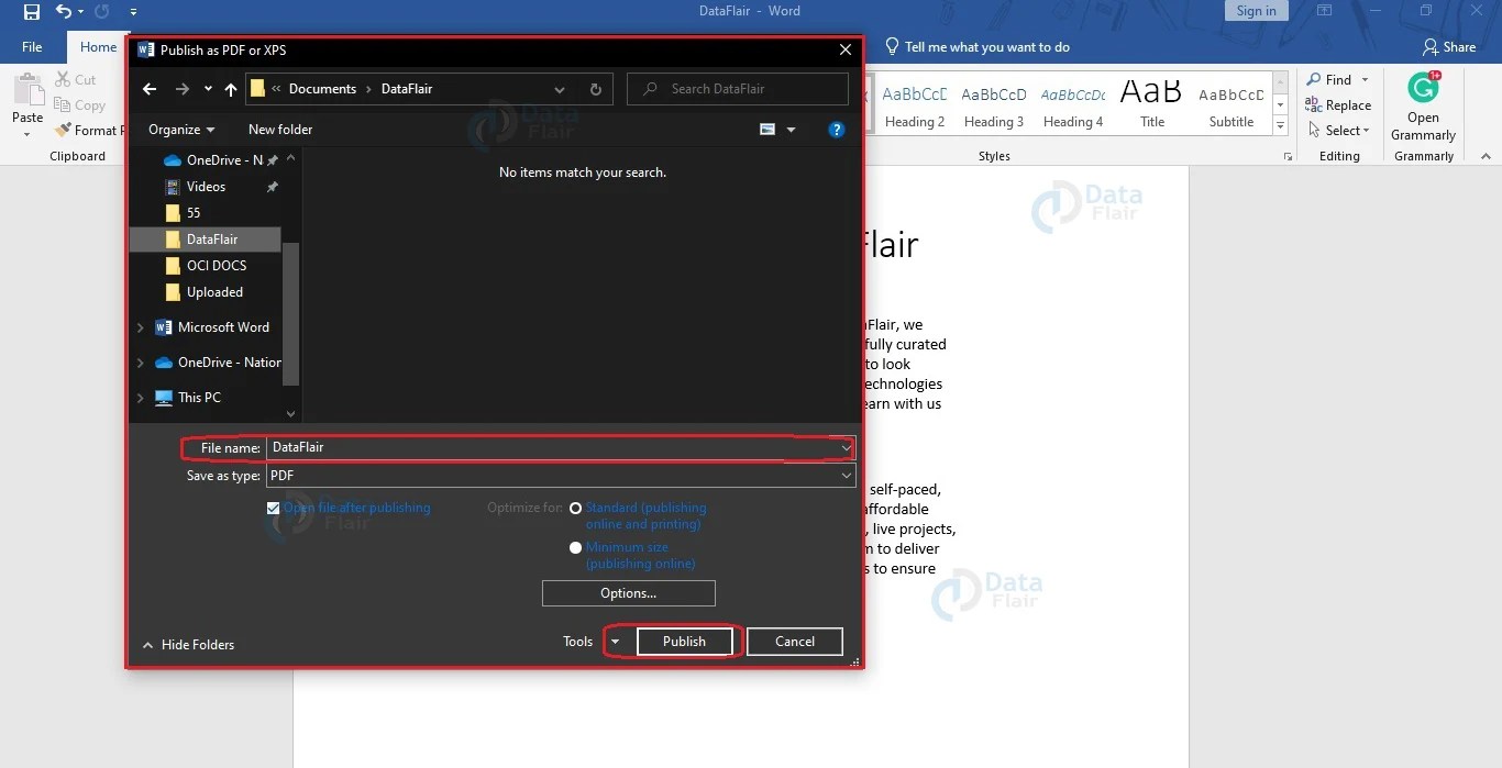 How to Convert Word Document to PDF? DataFlair