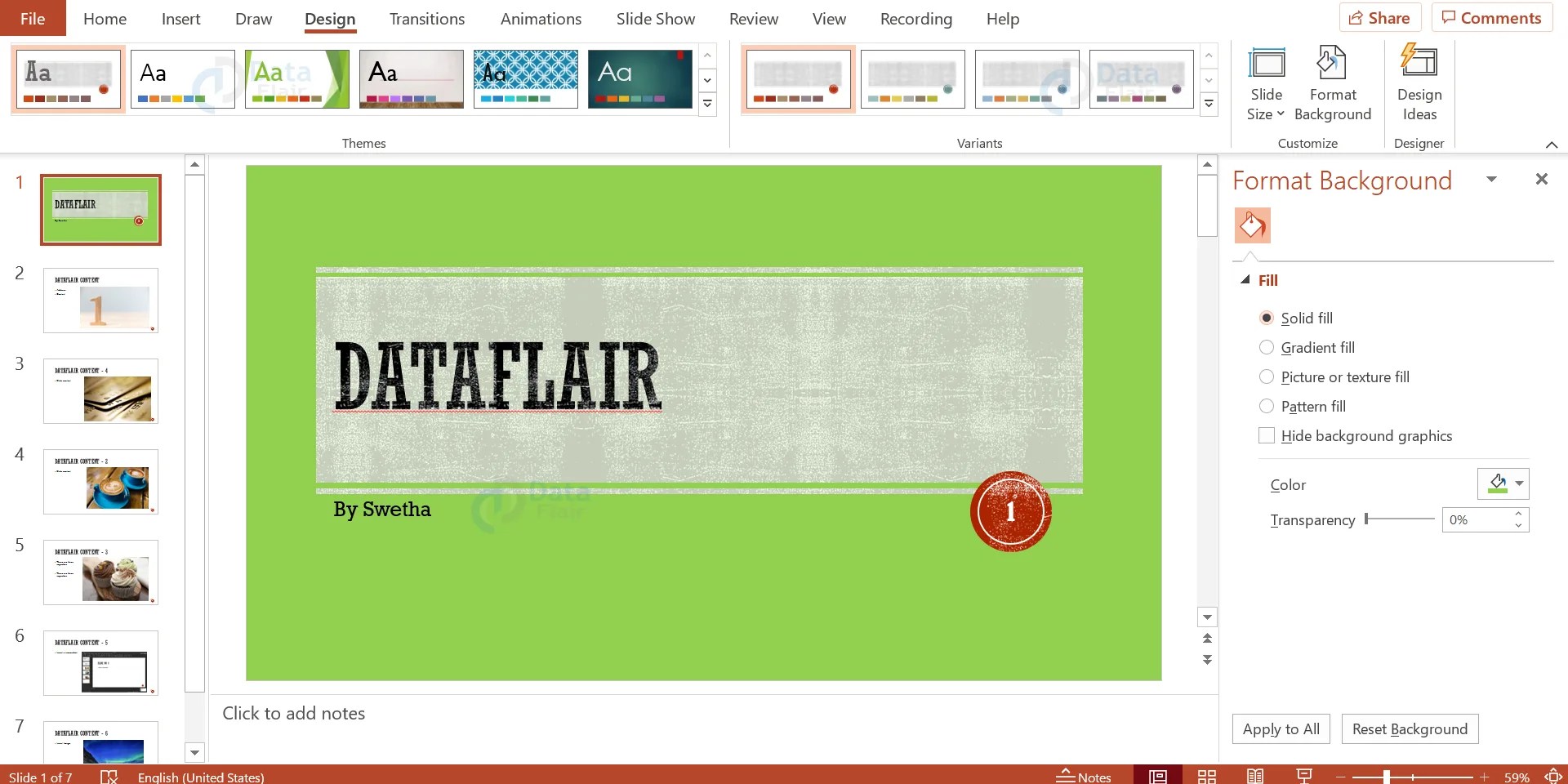 How to Set Background in PowerPoint? DataFlair
