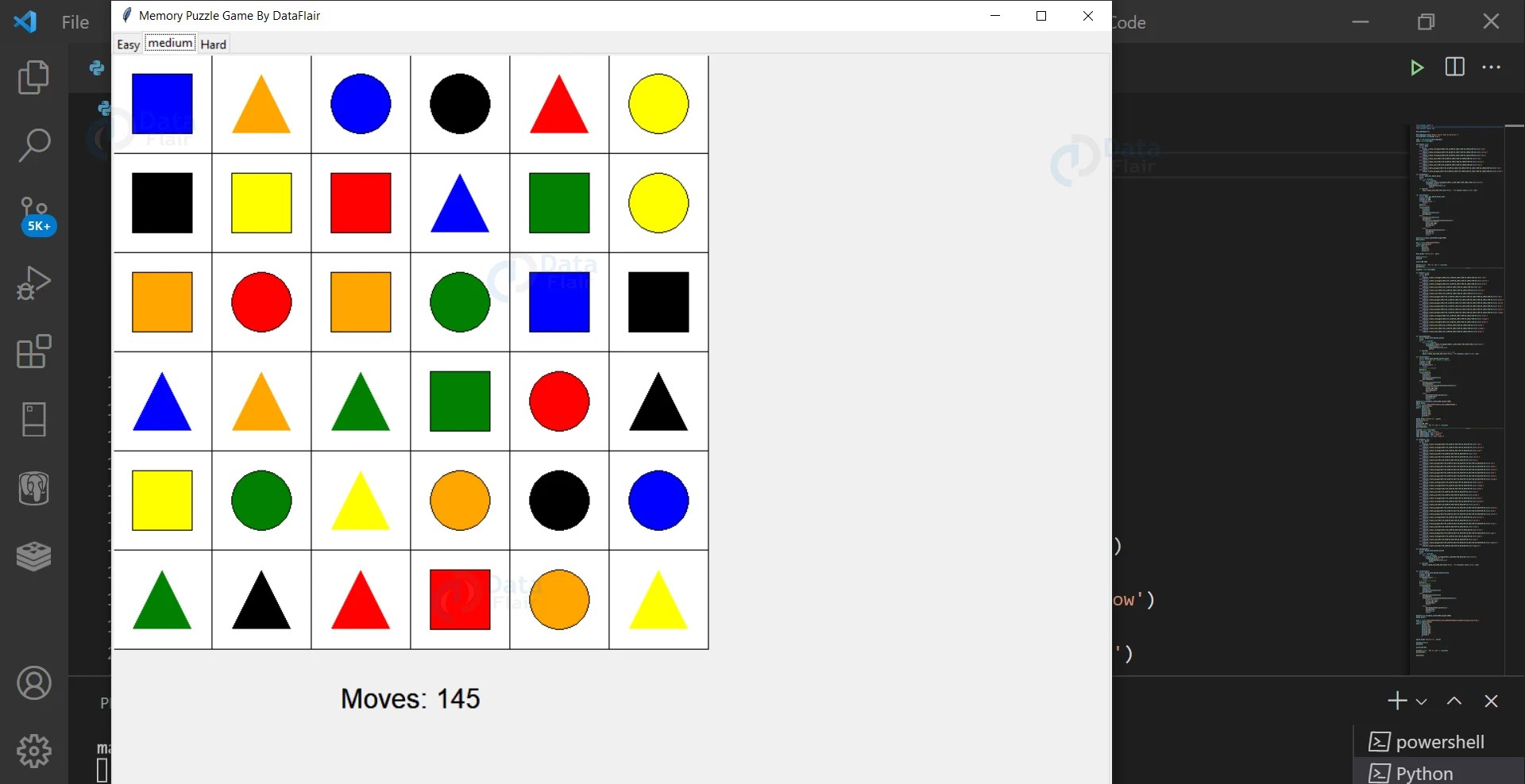 Create a Memory Puzzle Game in Python DataFlair