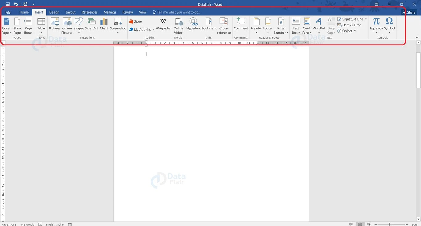 How to create Pie chart in Word? - DataFlair