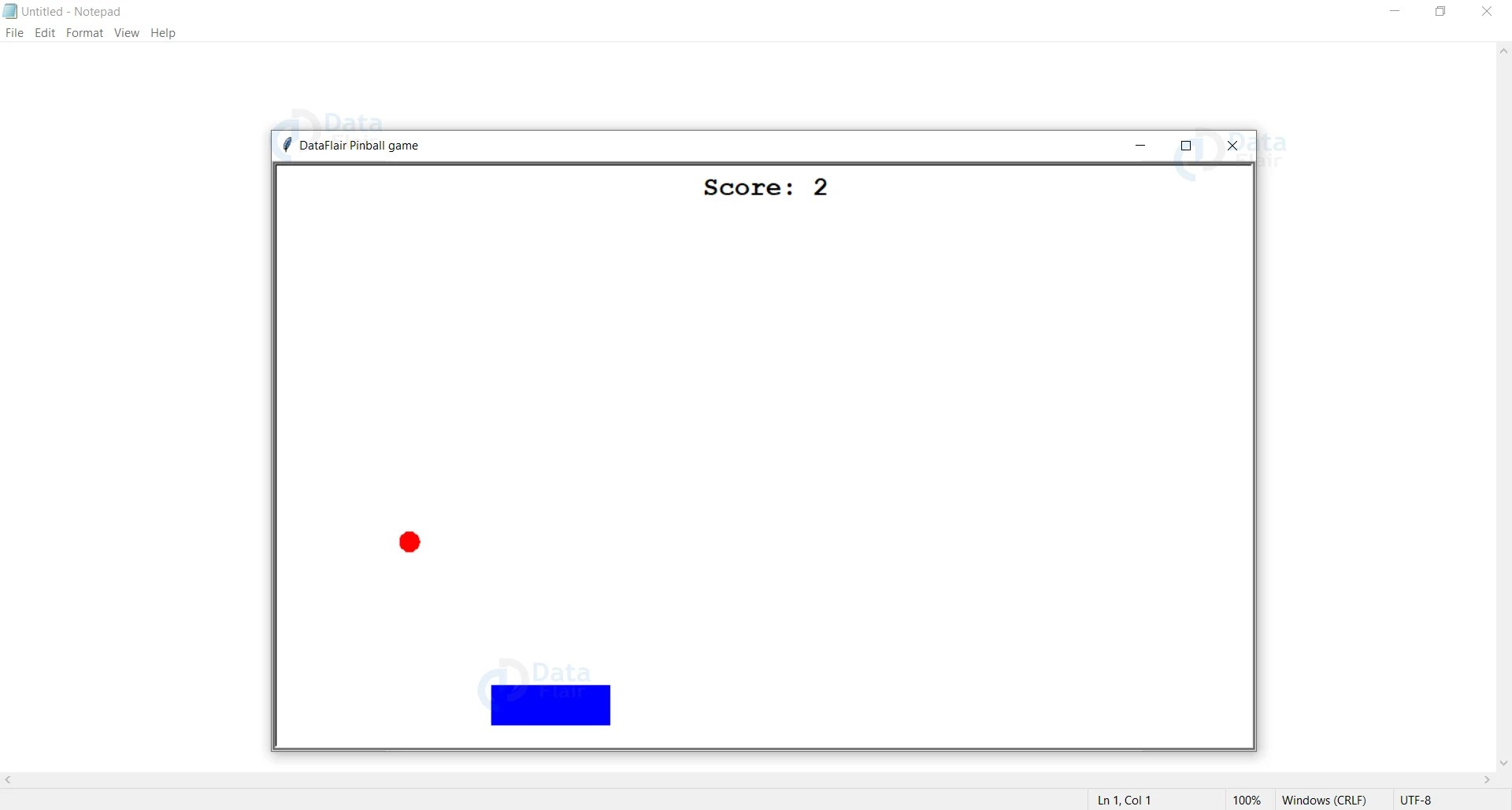 Python Pinball Game Project with Source Code DataFlair