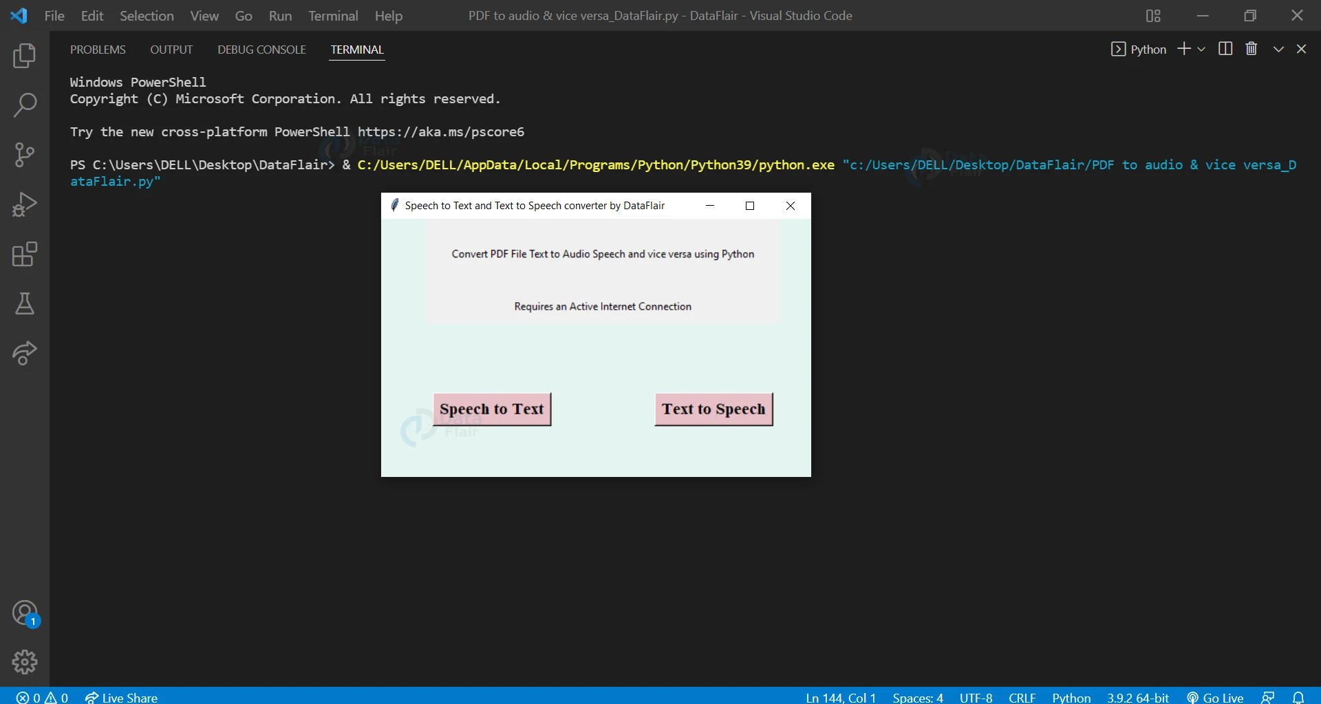 Convert PDF to AudioBook and Audio Speech to PDF File using Python