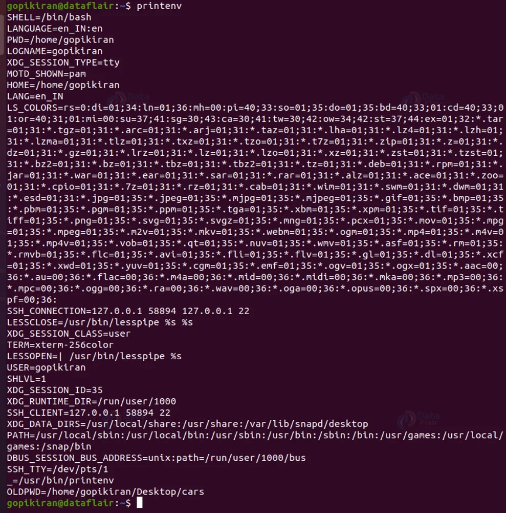 Linux Environment Variables DataFlair