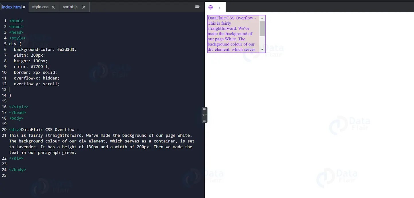 CSS Overflow DataFlair