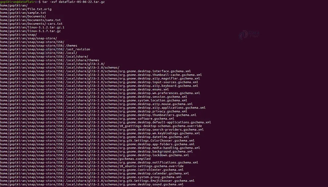 Tar Command in Linux DataFlair