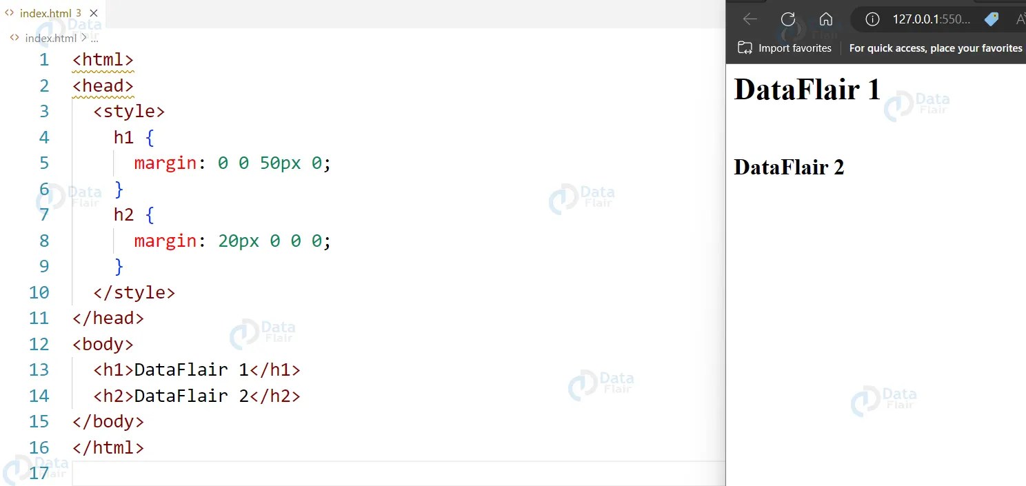 CSS Margin DataFlair
