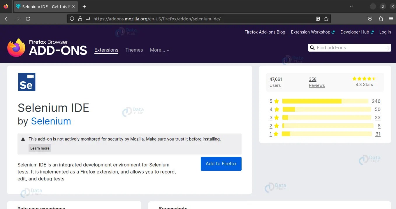 What is Selenium IDE? DataFlair