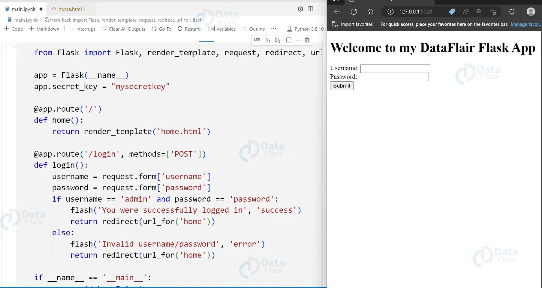 Flask Flashing A Simple Way to Send Messages to Users DataFlair