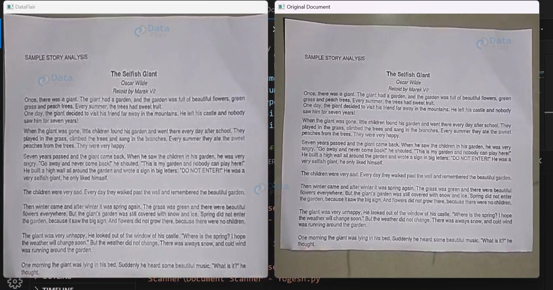 OpenCV Project Document Scanner DataFlair