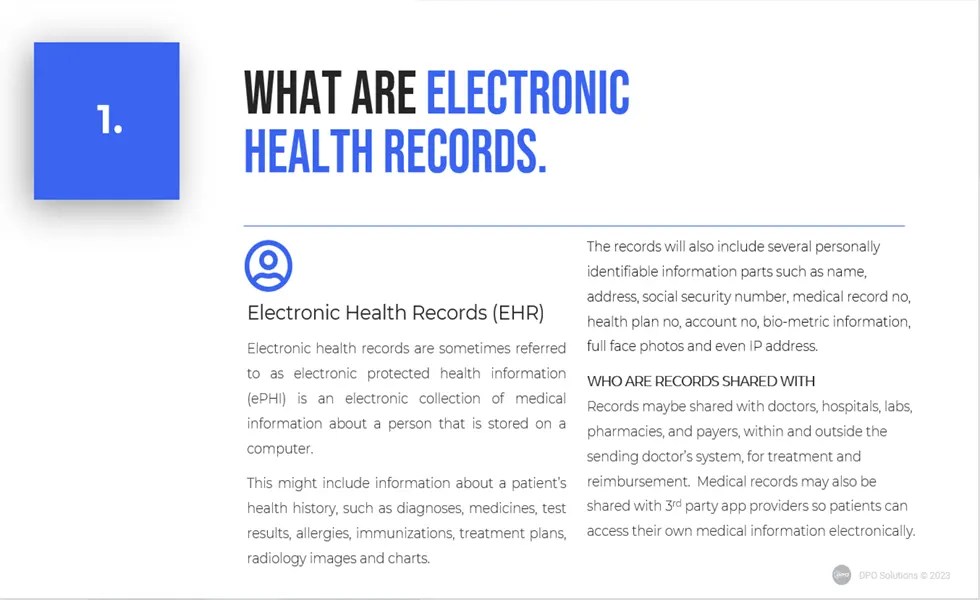 Medical Records Privacy Awareness Training PowerPoint DPO Solns