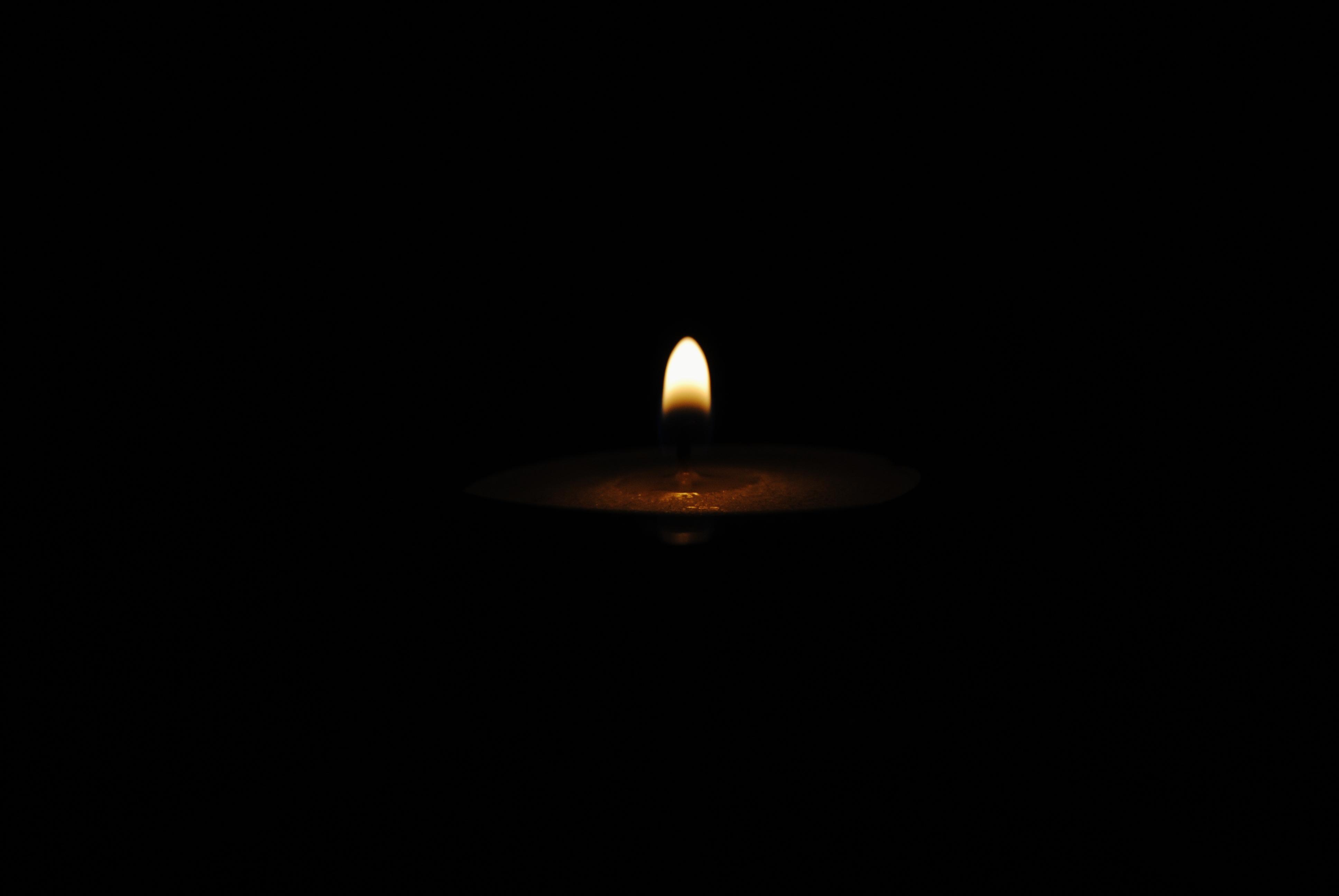 wallpaper candle, dark, flame HD Widescreen High Definition