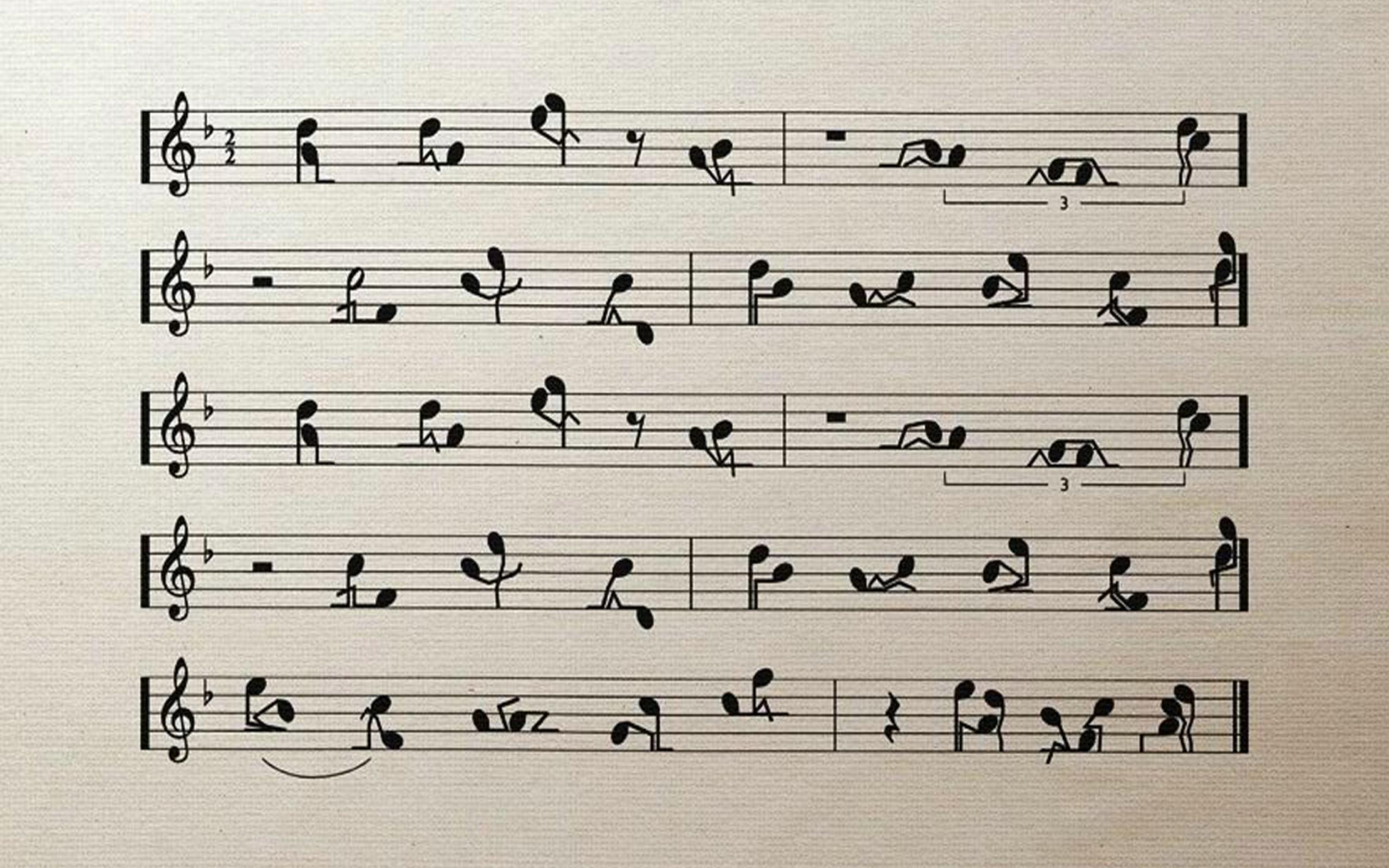 musica divertente note hd Wallpaper widescreen alta definizione