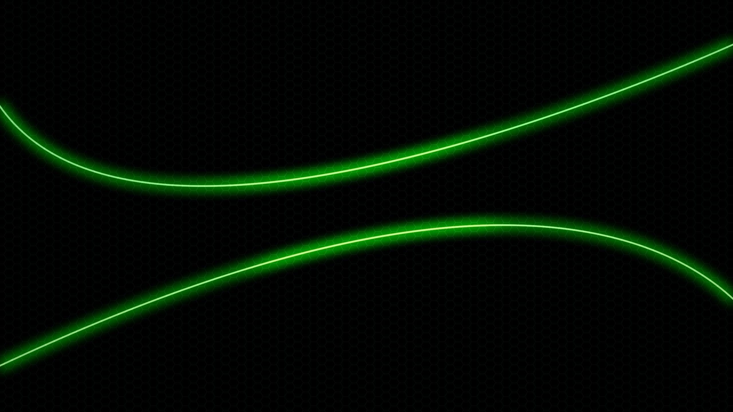 Green neon waves HD desktop wallpaper Widescreen High Definition