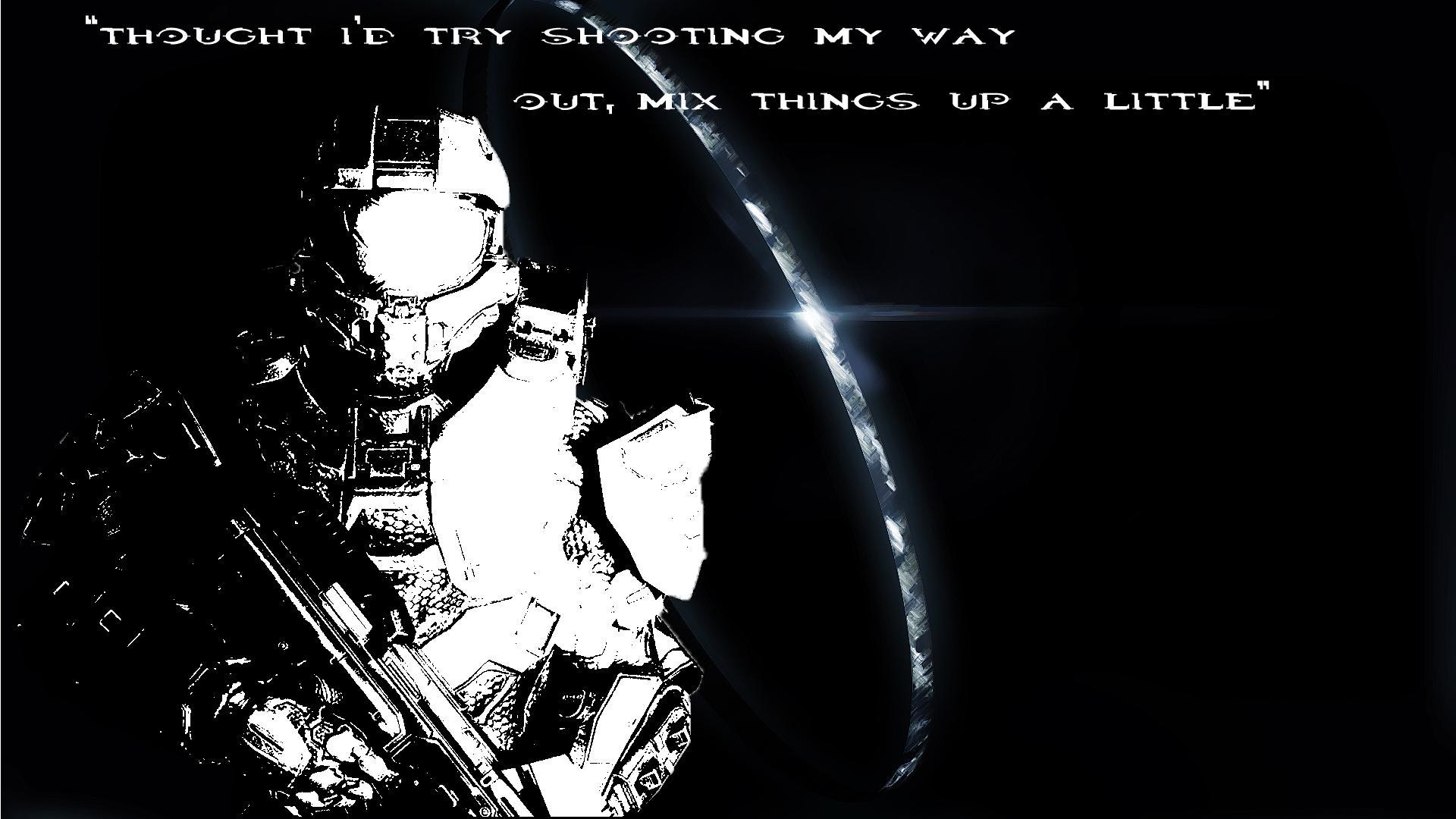 Master Chief Quote HD desktop wallpaper Widescreen